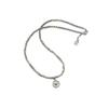 Estilo Ins Coreano Nicho de Alta Gama Joyería de Plata Plata Esterlina S925 Corazón Aguamarina Plata Rota Collar Estilo Simple