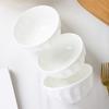 Tazón de arroz de cerámica de Jingdezhen serie Creative ZEN para el hogar Tazón pequeño tazón creativo para fideos tazón de arroz vajilla de porcelana blanca de hueso Tazón
