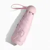 Sombrilla Plegable de Cápsula Protección Solar Protección UV Sombrilla para Mujer Doble Uso Sol y Lluvia Sombrilla Parasol Ultra-ligera Cinco Pliegues Bolsillo Pequeño