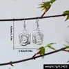Brincos Pendentes Geométricos Tendência de Personalidade Europeus e Americanos Mais Vendidos Transfronteiriços Brincos Literários Retrô Criativos Personalizados Atacado