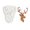 Molde de Silicona para Fondant Navideño Transfronterizo Árbol de Navidad Reno Molde de Silicona para Chocolate Copo de Nieve Campana Molde para Decoración de Pasteles