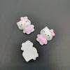 Cartoon Cat Full Body Kt Cat Head Resina Acessórios DIY Hairpin Head Rope Water Cup Patch Mobile Phone Case Material da caixa de armazenamento