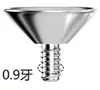 Liga de Titânio G23 Zircônia Pérola Formato de Funil Vazio Suporte DIY Acessórios de Strass Tipo de Rosca Externa Joias para Piercing
