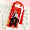 Merchandising del anime Demon Slayer Colgante de marcapáginas acrílico de doble cara de Tanjiro y Nezuko con borlas