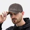 Gorra Snapback Estilo Americano Ala Corta Lavada Desgastada Talla Versátil Gorra de Béisbol Viaje Diario Protección Solar Moldeador de Rostro Gorra de Pico de Pato