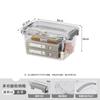Caja de Almacenamiento Grande Engrosada con Tapa para Uso Doméstico, Caja de Almacenamiento Transparente de Polipropileno de Gran Capacidad para Sala de Estar