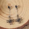 Cafe bilhões Europeu estilo preto novo Halloween personalidade aranha preta brincos transfronteiriços senhoras quentes brincos pingente