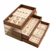 Caixa de Armazenamento de Joias Bestseller de Estação Independente Gaveta Multicamada Mesa de Toucador de Quarto Caixa de Exibição de Anel Colar Brinco Ornamento