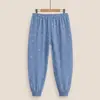 Pantalones de casa holgados con estampado de dibujos animados para niños y niñas de talla grande Otoño/Invierno 2026, Pantalones de algodón cálido para adolescentes de talla grande