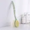 Esponja de baño de doble cara con mango largo, una herramienta mágica para exfoliar y masajear el cuerpo, un cepillo para la espalda que elimina la necesidad de ayuda