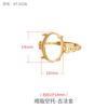 Anillo de Plata S925 Soporte Vacío Femenino Dinero Anillo Estilo Chino Soporte Vacío Incrustado con Cera de Abejas Turquesa Sur Rojo Engaste de Anillo Soporte de Plata