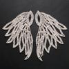 Pendientes de diamantes de imitación populares de AliExpress, pendientes de alas de ángel personalizados europeos y americanos, de gran atractivo, llenos de diamantes, pendientes07