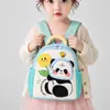 Nova Mochila de Jardim de Infância para Crianças, Mochila de Panda de Desenho Animado, Bonita e Leve, para Meninos e Meninas, Mochila Pequena de Bebê para a Escola