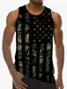 Directo de Fábrica Transfronterizo Nuevo Chaleco sin Mangas para Hombre Casual Holgado Talla Grande Estampado Digital 3D