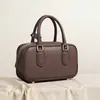 Bolso de Mano de Moda Simple de Gran Capacidad Estilo Coreano Versátil Boston Hombro Cruzado Bolso Bowling