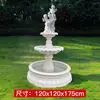 Fuente de Agua Corriente Estilo Europeo, Fuente para Bodas, Decoración de Paisajismo, Elemento de Agua para Patio Exterior de Jardín, Estanque de Deseos con Flores