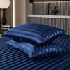 Funda de almohada de satén de comercio exterior transfronterizo de Amazon, funda de almohada de satén jacquard de seda, funda de almohada de satén tipo sobre