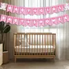 Faixa de Decoração para Chá de Bebê Transfronteiriço Elefante Rosa Menina Primeiro Aniversário Bandeira de Chá de Bebê Topper de Bolo
