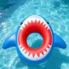 Flotador de natación de tiburón de dibujos animados nuevo transfronterizo, Flotador inflable para niños, Flotador de axilas para bebé, Flotador de agua, Piscina