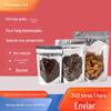 Saco Ziplock aluminizado personalizado de fábrica para alimentos, saco espesso para produtos secos e grãos, saco transparente autoportante de osso Yin e Yang, saco perolado