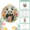 Kit de Bordado de Panda Transfronterizo Nórdico Ins Decoración de Sala de Estar Hecho a Mano DIY Arte de Pared Venta al por Mayor desde Fabricante