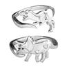 Comercio exterior transfronterizo lindo exquisito dinosaurio modelado anillo joyería moda femenina estegosaurio animal anillo fábrica al por mayor