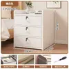Mesita de Noche Pequeña para el Hogar Simple Moderna Estante de Almacenamiento para Mesita de Noche Armario de Almacenamiento con Cerradura Armario de Almacenamiento para Dormitorio de Alquiler