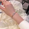 Pulseira de zircônia estrelada abertura ajustável nova luz luxo flash Diamante pequeno livro vermelho rede social pulseira pode ser enviada em nome