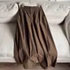 2026 Nueva Tela de Algodón que Cambia de Color Pantalones de Globo Holgados Adelgazantes Pantalones de Abuela Pantalones Largos Pantalones de Pierna Ancha Venta al por Mayor H14EK6158