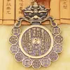 Estilo Étnico Chino Aleación Bestia Propicia Espíritu de la Montaña Moneda Colgante Metal Bagua Decoración para el Hogar Accesorio Nudo Chino Interior