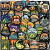 50 Pegatinas de Camping Decoración de Acampada al Aire Libre Manual iPad Funda para Teléfono Móvil Maleta Taza de Agua Decoración Pegatina Impermeable
