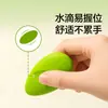 Goma de borrar sin polvo Deli New Sai para estudiantes de primaria, sin residuos, limpia, alto valor estético, forma de gota de agua verde, fácil de sujetar