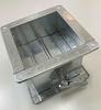 Válvula de control manual multihojas, galvanizada, directa de fábrica, con división manual, válvula de aire, válvula de retención de hoja de aluminio.