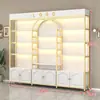 Prateleira de Cosméticos Display Rack Multicamadas Gabinete de Exibição de Produtos para Salão de Beleza Skincare Salão de Unhas Barbearia Gabinete de Exibição