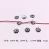 Toro de plata de Xizang 100 pulsera collar pulsera espaciador cuenta de flor joyería de aleación DIY accesorios al por mayor