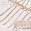 Acessórios para Nail Art Corrente Pedras Strass Garra Pedras Strass Pérolas Pedras Strass Super Brilhantes Liga Metálica Iridescente Pedras Strass AB Pedras Strass Borda Chanfrada Francesa Podem Ser Cortadas
