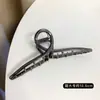 Primavera 2025 Nuevo Estilo Coreano Pinza de Tiburón de Aleación Pinza Geométrica Ovalada Accesorios para el Cabello de Mujer Pasador Grande