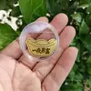 Adesivo de Celular Dourado Ouro Puro Peça de Ouro 999 Adesivo Princesa Por Favor Fique Rica e Próspera Todos os Dias Deus da Riqueza Dourado Presente de Aniversário