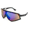 Gafas de Sol Deportivas de Montañismo Ciclismo Marco Único Europeo y Americano Moda Fresca Moda Tendencia Gafas de Sol con Protección Solar 214 A124