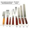 Hujing Faca de Mistura Curva de 10 polegadas Aço Inoxidável Faca Curva para Mistura de Óleo Faca Curva para Mistura de Tinta Faca Curva para Tinta Raspador de Tinta
