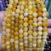 Ventas Directas de Fábrica Calcedonia Flotante de Dos Tonos Cuentas Sueltas Uva Verde Redondas Accesorios para Joyería DIY Productos Semiacabados Venta al por Mayor