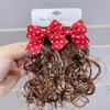 Lindo Adorno de Cabeza con Peluca de Moño para Niños Pasador de Princesa Estilo de Cabello Rizado para Niña Peluca de Moda para Niños Flor en la Cabeza