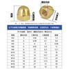 Ventas Directas de Fábrica M3M4 Tuerca de Tapa de Latón Tuerca de Tapa Hexagonal de Cobre Tapa de Tornillo Tuerca Hexagonal de Cobre