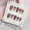 Novas Unhas Postiças Estilo Nacional Chinoiserie 30 Peças Encaixotadas Unhas Postiças Europeias e Americanas Pequenas Unhas Postiças Frescas com Acabamento Manicure Atacado