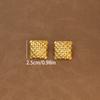 Brincos de aço inoxidável dourado exagerado retro transfronteiriço Brincos femininos da Amazon Brincos de sentido de design avançado Viajante