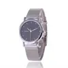 Reloj para Estudiantes Mujeres, Estilo Coreano, Sencillo, Casual, Elegante, Moderno, de Moda, con Correa de Malla, Reloj de Pareja, Lujo Ligero, Esfera Grande