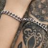 Pulsera original de pareja hip hop plata atraer un par diseño de nicho sentido coreano simple ins regalo de San Valentín