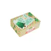 Impermeable Aceite Lindo Set Navideño Hombre de Jengibre Caja de Empaque para Hornear Galletas Bolsa de Regalo