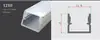 Lámpara lineal LED perfil de aluminio ranura para lámpara en forma de U empotrada lámpara lineal con techo abierto y oculto fuente de luz de aleación de aluminio