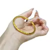 Nuevo Anillo Nazha Qiankun Estilo Chino Anillo Múltiple de Hierba Dorada con Texto Pulsera Pulsera Pulsera para Mujer Jiyan Pulsera Lujo Ligero Nicho Exquisito
